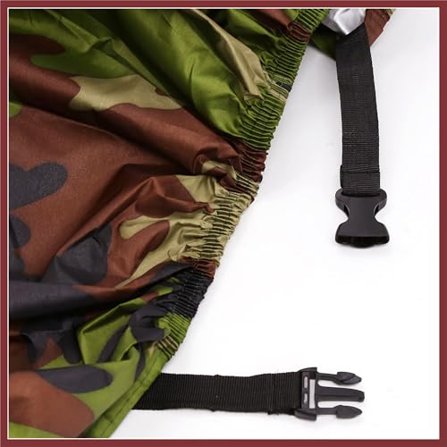 XL 190T Rain Dust Motorcycle Cover Camouflage Outdoor Waterproof 96inch for Honda Replace Parts