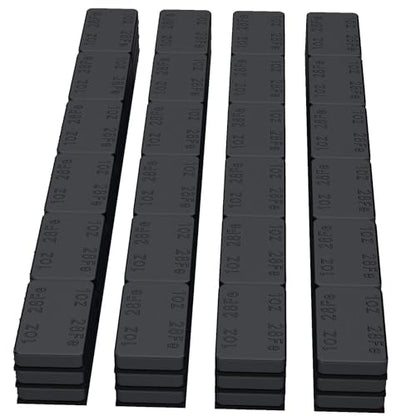 MIKKUPPA 1oz Adhesive Stick on Wheel Weights Black, 72oz/Box - color: Black, size: 72 PCS