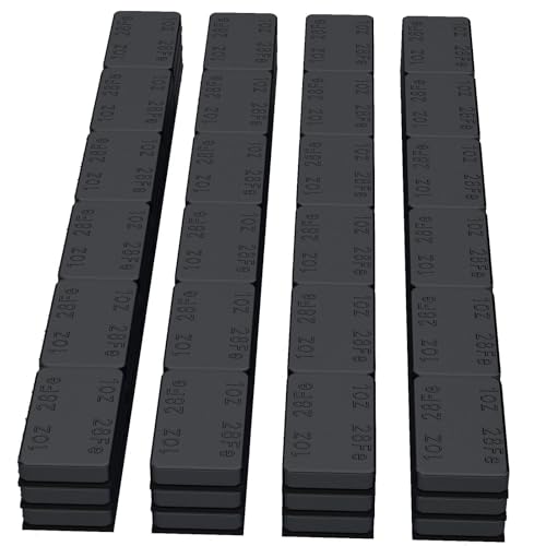 MIKKUPPA 1oz Adhesive Stick on Wheel Weights Black, 72oz/Box - color: Black, size: 72 PCS