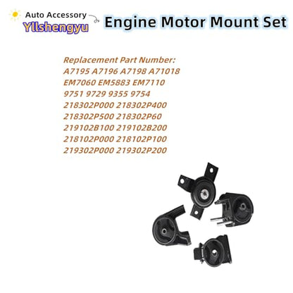 Engine Motor Transmission Mount Kit for 2010-2012 Santa Fe - size: 2011-2013 Kia Sorento L4 2.4L/V6 3.5L