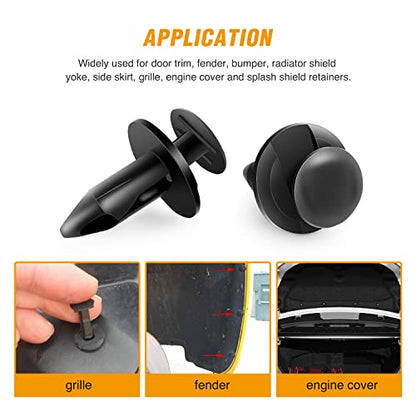 GOOACC 400PCS Universal Plastic Fender Clips - color: 400Pcs Clips-6 Size