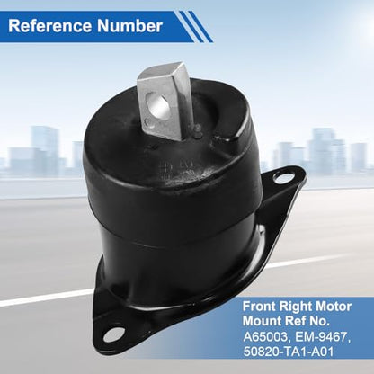 Set of 5 Engine & Transmission Mount Kit for Honda Accord 2008-2012 - size: for Honda Accord 2008–2012 3.5L V6 Auto