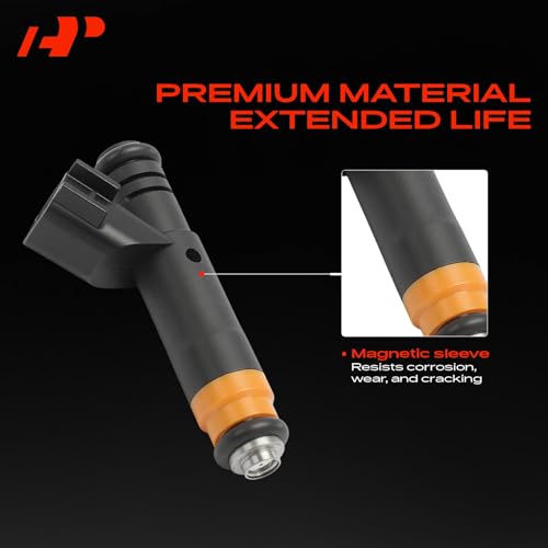 A-Premium 1 Hole Fuel Injectors Set of 6 Compatible with Ford