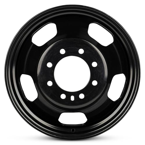 For 2003-2018 Dodge Ram 3500 17 Inch Painted Black Rim - OE Direct Replacement - Road Ready Car Wheel - color: Black