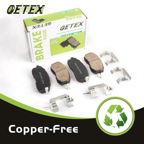 Front Ceramic Brake Pads Compatible with Nissan Altima (2002-2012), Maxima, Juke & Infiniti I35, G35 Sedan - Low Dust - Replaces D815 - size: D815
