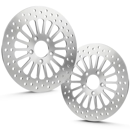 11.5" Front Brakes Disc Rotor Fit for Harley Davidson Touring Sportster Dyna Softail, for Road King/Electra Glide/Street Glide/Road Glide/Super Glide/Low Rider/Fat Boy 2000-2007-2 Pc - size: 2 Front Rotor