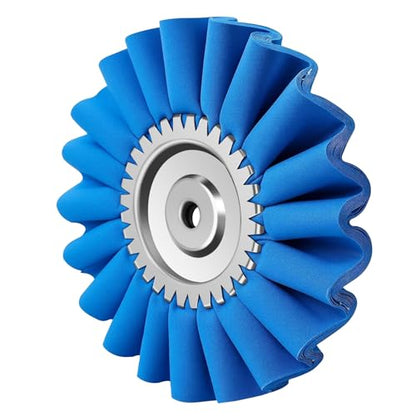 10" S-Shape Airway Buffing Wheel with One-Piece Hub（Coarse） - color: Course Polishing