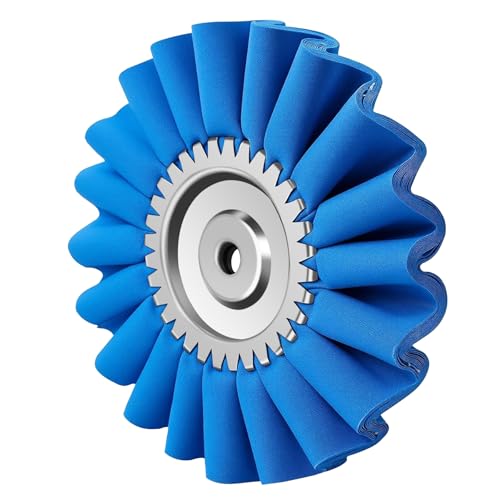 10" S-Shape Airway Buffing Wheel with One-Piece Hub（Coarse） - color: Course Polishing