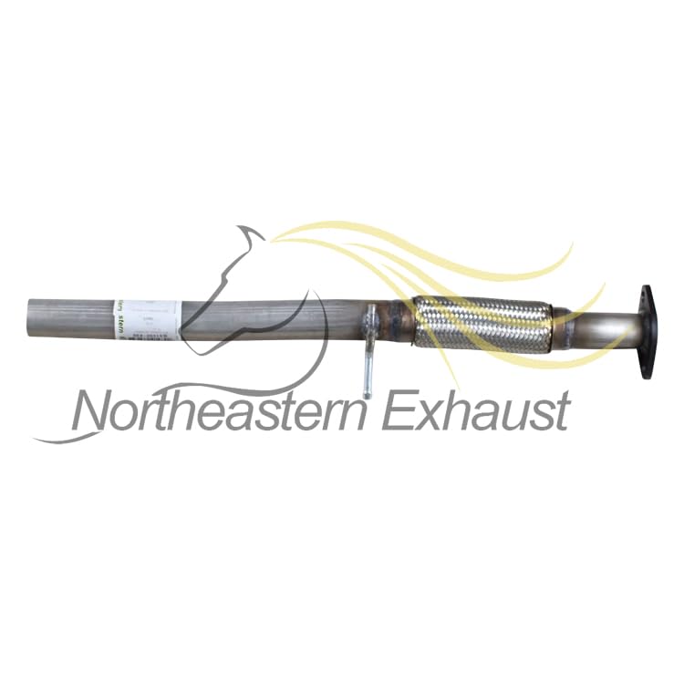 Exhaust Intermediate Flex Pipe Compatible for 2012-2017 Fiat 500 1.4L | Stainless Steel | Northeastern Exhaust | Free Gasket and Clamp Included | Automotive Replacement Part - color: Intermediate Flex Pipe