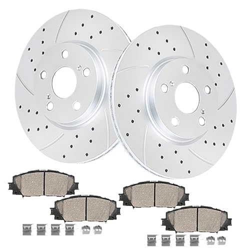 Acinoparts Front Brake Kit for 2009-2019 Toyota Corolla 2009-2014 Matrix - size: HMBK21702