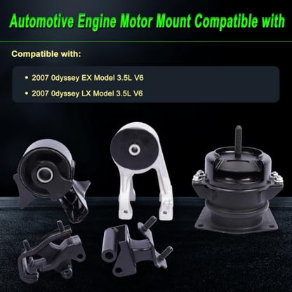Engine Motor Mount Compatible with 2007 Odyssey EX LX 3.5L V6 - size: 2007 Odyssey EX LX 3.5L V6