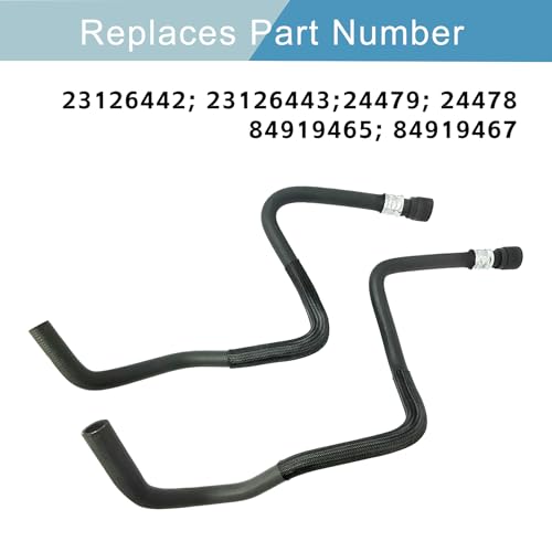 Heater Outlet Hose and Heater Inlet Hose 23126443 23126442