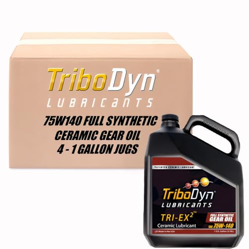Tri-Ex2 Ceramic Full Synthetic 75W-140 Gear Oil - 4 Gallon Case - color: 75W-140, size: 4 Gallon Case