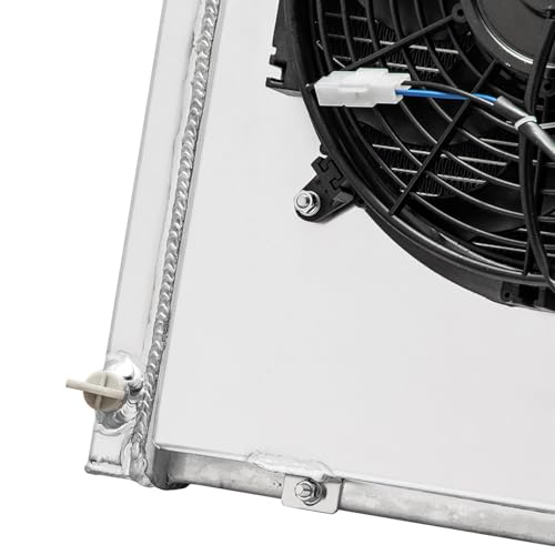 3 Row Core Radiator Shroud fan for 1973-1990 Chevy Caprice C10 C20 C30 K10 K20 K30 Suburban El Camino Malibu GMC Buick Oldsmobile Cadillac Plymouth Aluminum Radiators #CC161