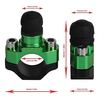 Motorcycle ATV Water Proof Engine Start Stop Kill Switch Button - color: Green