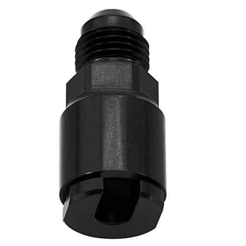 Fuel Adapter 8AN Male to 3/8 SAE Quick Disconnect Female Push on EFI Hose Fitting Aluminum Black Anodized - color: Black, size: 8AN to 3/8