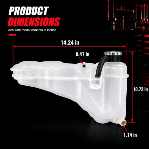 603-380 Engine Coolant Reservoir Tank with Cap for Chrysler 300 - size: 603-380