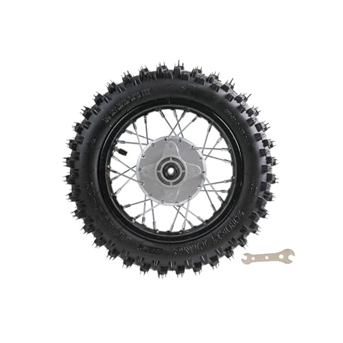 TDPRO 10" Rear Wheel 80/100-10 Tire Rim for Drum Brake Dirt Pit Bike KLX110 KX65 CRF50 - size: 80/100-10