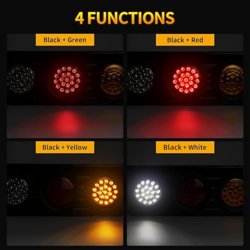 2 PCS 63 LED Trailer Tail Lights Bar Kit with Iron Bracket Base - color: Tail Lights-A
