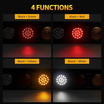 2 PCS 63 LED Trailer Tail Lights Bar Kit with Iron Bracket Base - color: Tail Lights-A