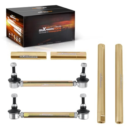 maXpeedingrods Front Adjustable Sway Bar End Links for BMW 3 Series E36 E46 M3 E90 E91 E92 E93, Heavy Duty Steel Sway Bar Link Suspension Kit