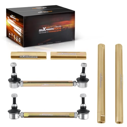 maXpeedingrods Front Adjustable Sway Bar End Links for BMW 3 Series E36 E46 M3 E90 E91 E92 E93, Heavy Duty Steel Sway Bar Link Suspension Kit