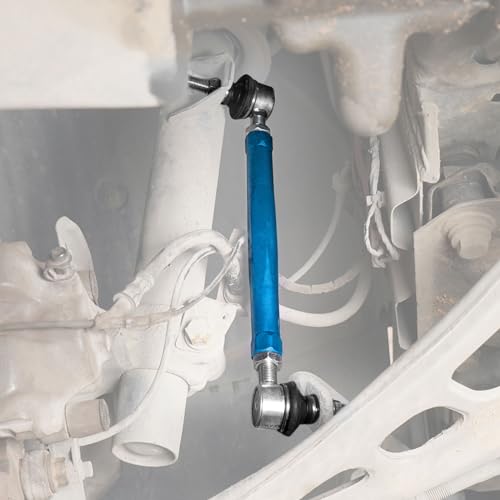 Bevinsee Adjustable Front Sway Bar End Link Kit Compatible with E46 Z4 E85 - color: Blue