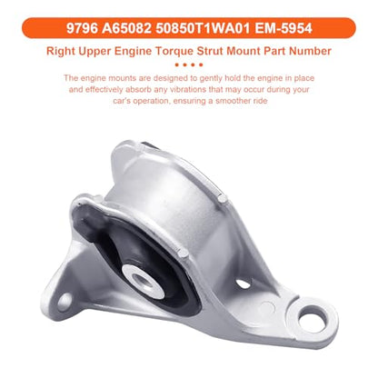 Engine Motor Mount ,Replacement for A65081 A65082 A65041 A65052 A65070 - size: CR-V 2.4L 15-16