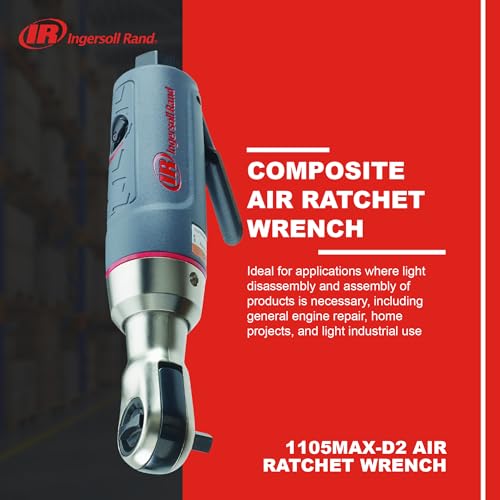 Ingersoll Rand 1105MAX-D2 1/4" Drive Air Ratchet Wrench - style: 1105MAX-D2 1/4 Inch Mini Composite Air Ratchet