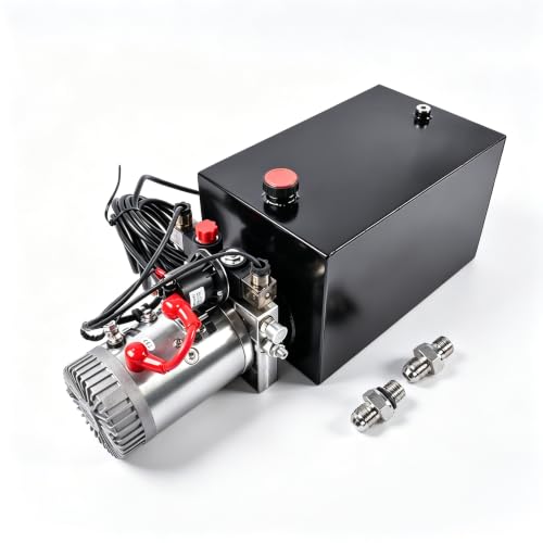 15 Quart Double Acting Hydraulic Power Unit, 12V DC, 3200 PSI - color: Double Acting, size: 15 Quart