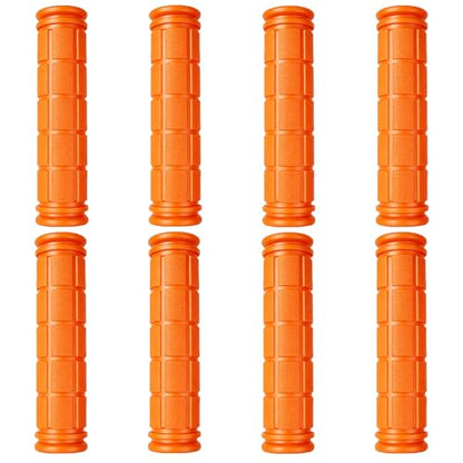 4 Pairs Bicycle Handle Bar Grips Mushroom Grips for BMX/MTB/Road Mountain Bikes - color: orange