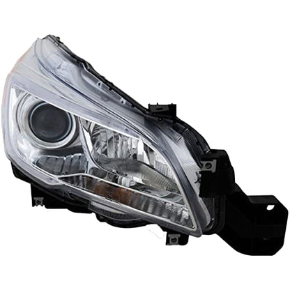 PartsFlow Halogen Headlight Chrome Housing Headlamp Right Passenger Side For 2015 2016 2017 Subaru Legacy Fit 2015 2016 2017 Subaru Outback - color: Chrome Housing Right Side