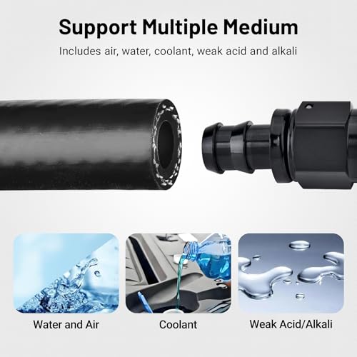 EVIL ENERGY 1/2" Silicone Heater Hose 5FT Coolant Radiator SAE 20R3 60PSI - size: 1/2 5FT