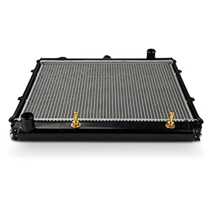 Torchbeam Car Aluminum Core Radiators Compatible with 1992-1995 4Runner 2.4L 1984-1995 Pickup (15-3/4 in. Between Tanks) Transmission Oil Cooler Included - size: CU945