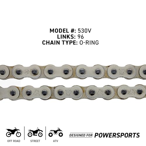 NICHE Drive Sprocket Chain Combo for Yamaha YZ450F YZ426F Front 14 Rear 48 Tooth 520NZ Standard 114 Links - size: Standard Chain