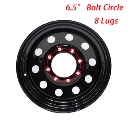 16x6 Trailer Rim Wheel 8 Lug On 6.5 8x6.5 16 inch 16 X 8 x 6.5 Bolt Circle