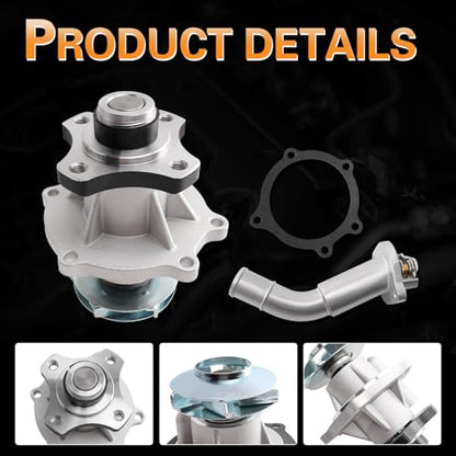 Engine Water Pump Thermostat Kit for 2002-2009 Trailblazer 4.2L - size: 2004-2007 Rainier