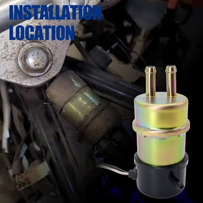 Electric Fuel Pump 12V Compatible with Yamaha Vstar 650 1100 XVS650 - size: XVS650