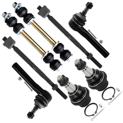 SCITOO 8pcs Front Inner Outer Tie Rod End for Chevy, for GMC, for Cadillac