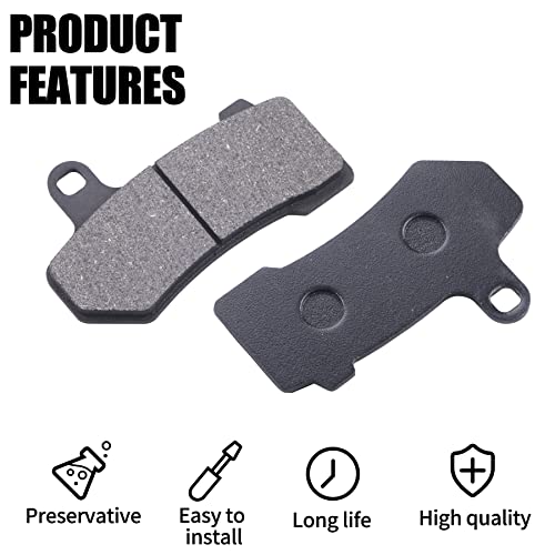 Semi-metallic Front & Rear Brake Pads Set for Harley Touring FLHX Street Glide 2008-2015 Touring FLHTCU Ultra Classic Electra Glide 2008-2015 Harley Touring