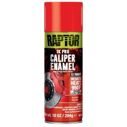 RAPTOR Caliper Enamel Spray, Professional Grade, Real Red