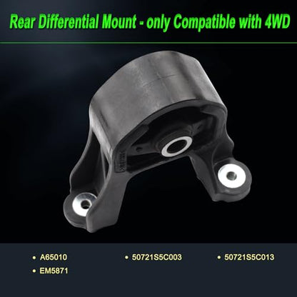 Engine Motor Mount Compatible with 2007-2011 CR-V 2.4L 4WD FWD - size: 2007-2011 CR-V 2.4L 4WD FWD