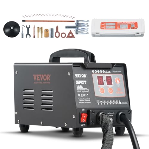VEVOR Stud Welder Dent Repair Kit, 220V 3KW Spot Welder Dent Puller with Auto/Manual Welding & 7 Versatile Modes, Auto Body Spot Welding Dent Puller Machine for Car, Truck Dent Repair - style: 220V Version