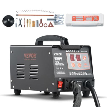 VEVOR Stud Welder Dent Repair Kit, 220V 3KW Spot Welder Dent Puller with Auto/Manual Welding & 7 Versatile Modes, Auto Body Spot Welding Dent Puller Machine for Car, Truck Dent Repair - style: 220V Version