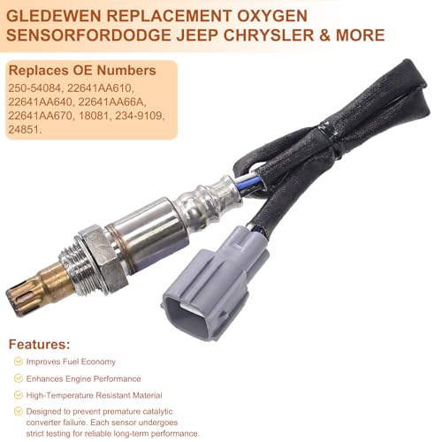 250-54084 Upstream Oxygen O2 Sensor for 2012-2018 Toyota Camry, 2011-2016 Highlander 3.5L, 2013-2018 Rav4 2.5L, 2012-2014 Sienna 3.5L - size: ‎250-54084
