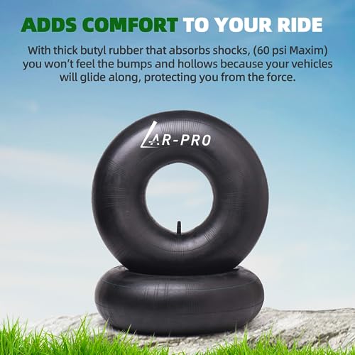 18x8.50/9.50-8 Replacement Inner Tube with TR-13 Valve Stem (2-Pack) - For Golf Cart/Tractor/Lawn Mower and More - size: 18x8.5/9.5-8,TR-13