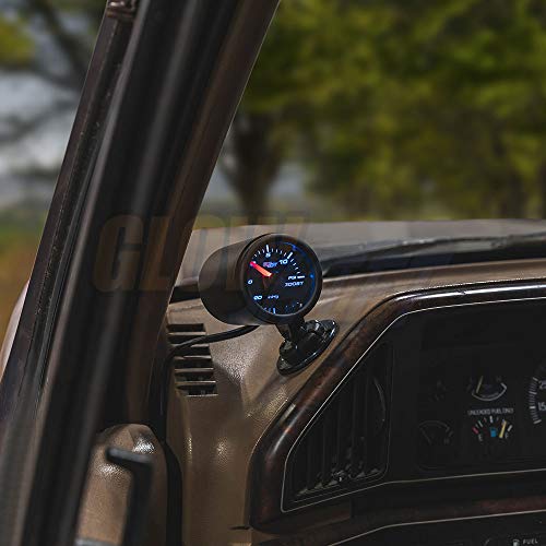 GlowShift Universal Black Single Swivel Dashboard Gauge Pod Holder