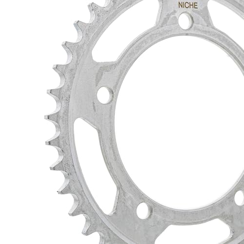 NICHE Drive Sprocket Chain Combo for Suzuki GSXR1000 GSXR750 Front 17 Rear 42 Tooth 525V O-Ring 110 Links - size: O-Ring Chain