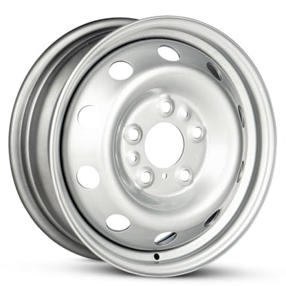 16 x 6 in Steel Wheel Rim 5 Lug 130mm 68mm Offset 78.1mm CB| Powder-Coated Silver finish Fits Dodge ProMaster Van 3500 2014-2025 | New OEM Replacement | 4725986AB - size: 16x6 inch - ProMaster Van 3500