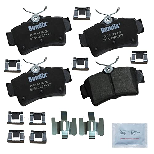 Bendix Priority1 CFC627A Ceramic Rear Brake Pads for Ford Mustang 2001-1994, Mustang 2004-2003 - size: CFC627A